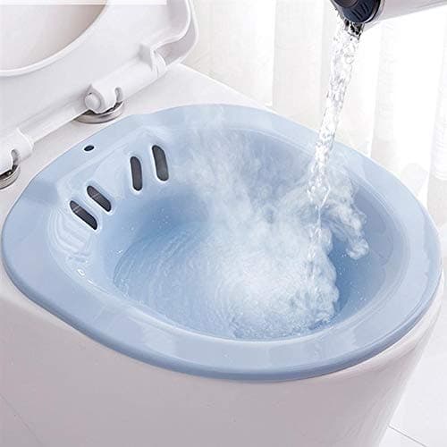 Zabb sitz bath for toilet seat- Wide Seat-Suitable for Pregnant Women-sitz Bath for Hemorrhoids Women Postpartum-Foldable-piles patient, Reusable Anal and Vaginal Care, Multicolor