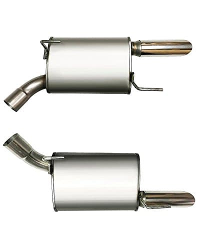 Northeastern Exhaust | Stainless Steel Pair of Muffler Exhaust Compatible with Ford Mustang V8 2005-2010 4.6L | Automotive Replacement Part