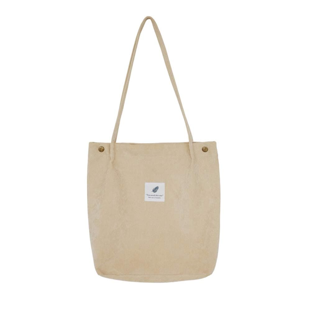 BelsmiWomens Corduroy Shoulder Tote Bag