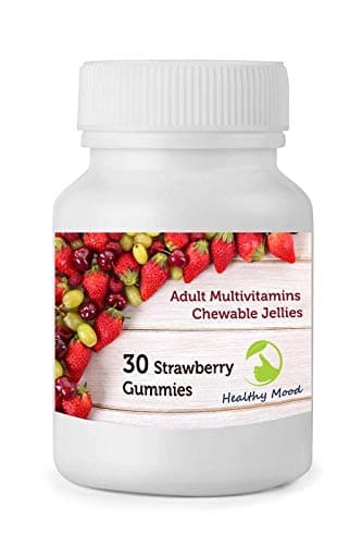 Adult Multivitamins x30 Chewable Gummies Strawberry Jellies