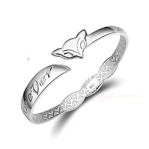 Sunnying Women's Fashion Jewelry Plated 925 Sterling Silver Little Fox Bracelet