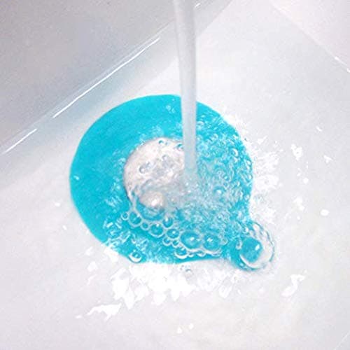 Mydio Bathtub Drain Stopper Silicone Bath Tub Drain Stopper Plug Cover ,Water-Drop Design, Blue