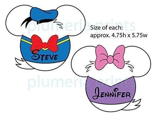 HANDMADE Disney Inspired Donald or Daisy Duck Mouse Head Magnets for Disney Cruise