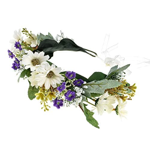 Love SweetyRose Flower Headband Floral Crown Garland Halo (Daisy White)