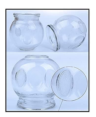 FIRE GLASS CUPPING VACUUM FIRE CUPPING CUP SIZE NUMBER 5 SET OF 2