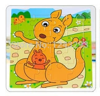 Cartoon Animal Baby Jigsaw Board Puzzles 2-5 Years Old Child Tangram Wooden Kids Toys Puzzle Educational Learning Toys Unisex