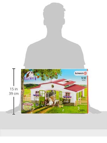 Schleich Horse Club, 44-Piece Playset, Horse Toys for Girls and Boys 5-12 years old Riding Center with Rider and Horses