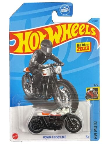 Hot Wheels Honda CB750 Cafe, HW Moto (White Seat)