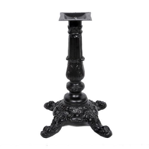 Peter Meier Ornamental Table Height Base, 24 inch x 24 inch, 28-1/2 inch High, Black Matte