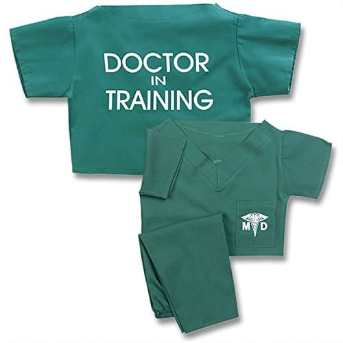 Unisex Children's Green Doctor In Training Scrubs Suit Halloween Costume