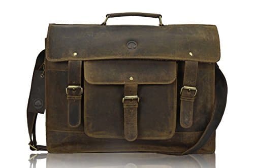 TONY'S BAGS - 18 inch Laptop bag - College Bag, Office Bag Laptop Bag Briefcase in Vintage Leather