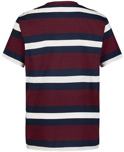 Tommy Hilfiger Boys Short Sleeve Striped Crew Neck T-Shirt, Soft, Comfortable, Relaxed Fit