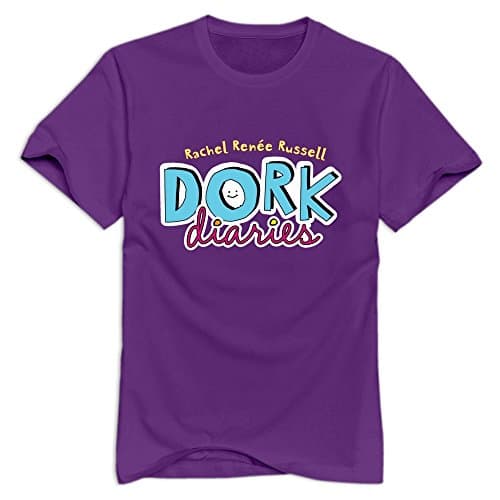 Purple Enewno Dork Diaries 10 Casual T Shirts For Mens Size M