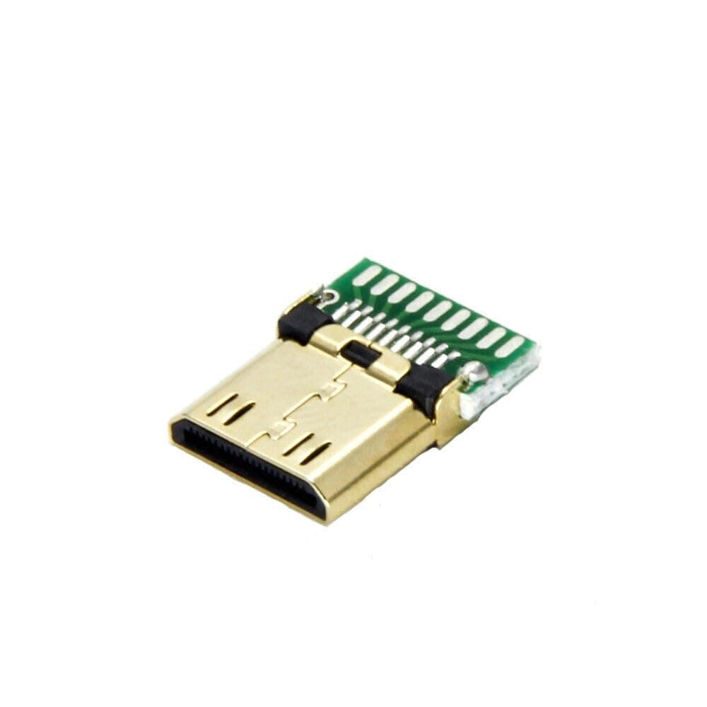 EZPHYSIKX Male Mini HDMI 19 PIN Type C I/O Port Board Card/Plug/Connector (Pack of 1)