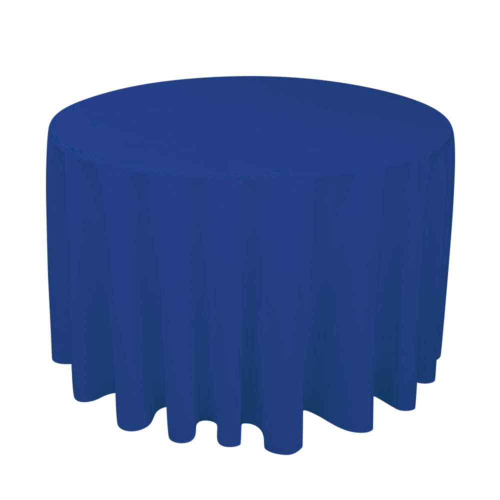 Chancery Chair CoversRoyal Blue Round Tablecloth 90” inch Linen Banquet Poly Seamless Cloth for Restaurant, Dining, Birthday, Restaurant, Party, Wedding