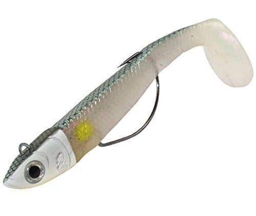 2 X 5.5" 40g SIDEWINDER SUPER WEEDLESS MINNOWS (GREEN/YELLOW SPOT)