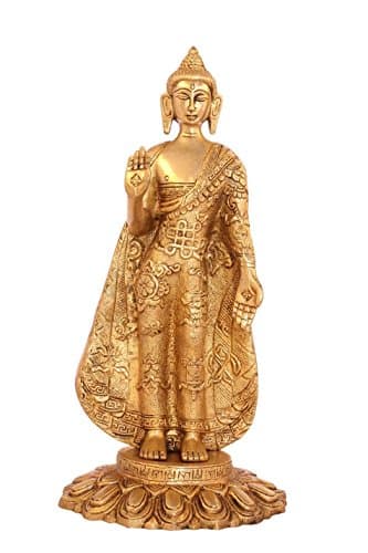 Statuestudio Brass Bronze Antique Buddha Statue 