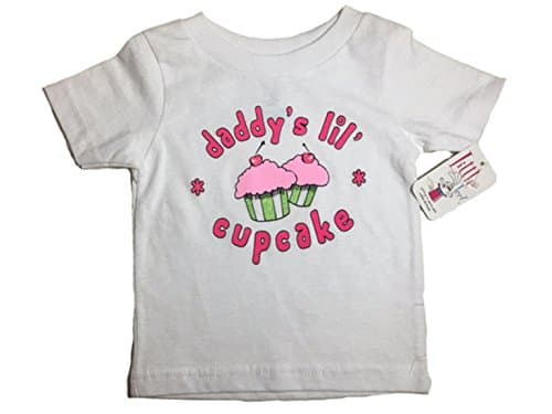 Little Teez Funny Baby Graphic Daddy's Lil Cupcake girls T-Shirt