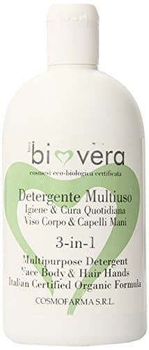 CosmofarmaBio Vera Multipurpose Detergente for Hair, Body and Hands, 16 Ounce