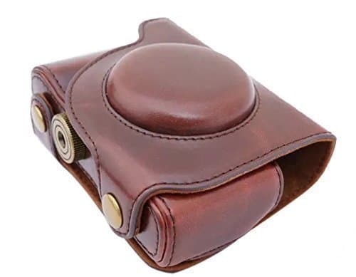 Ever Ready Protective PU Leather Camera Case, Bag for Olympus SH-1 SH-2 (Coffee)