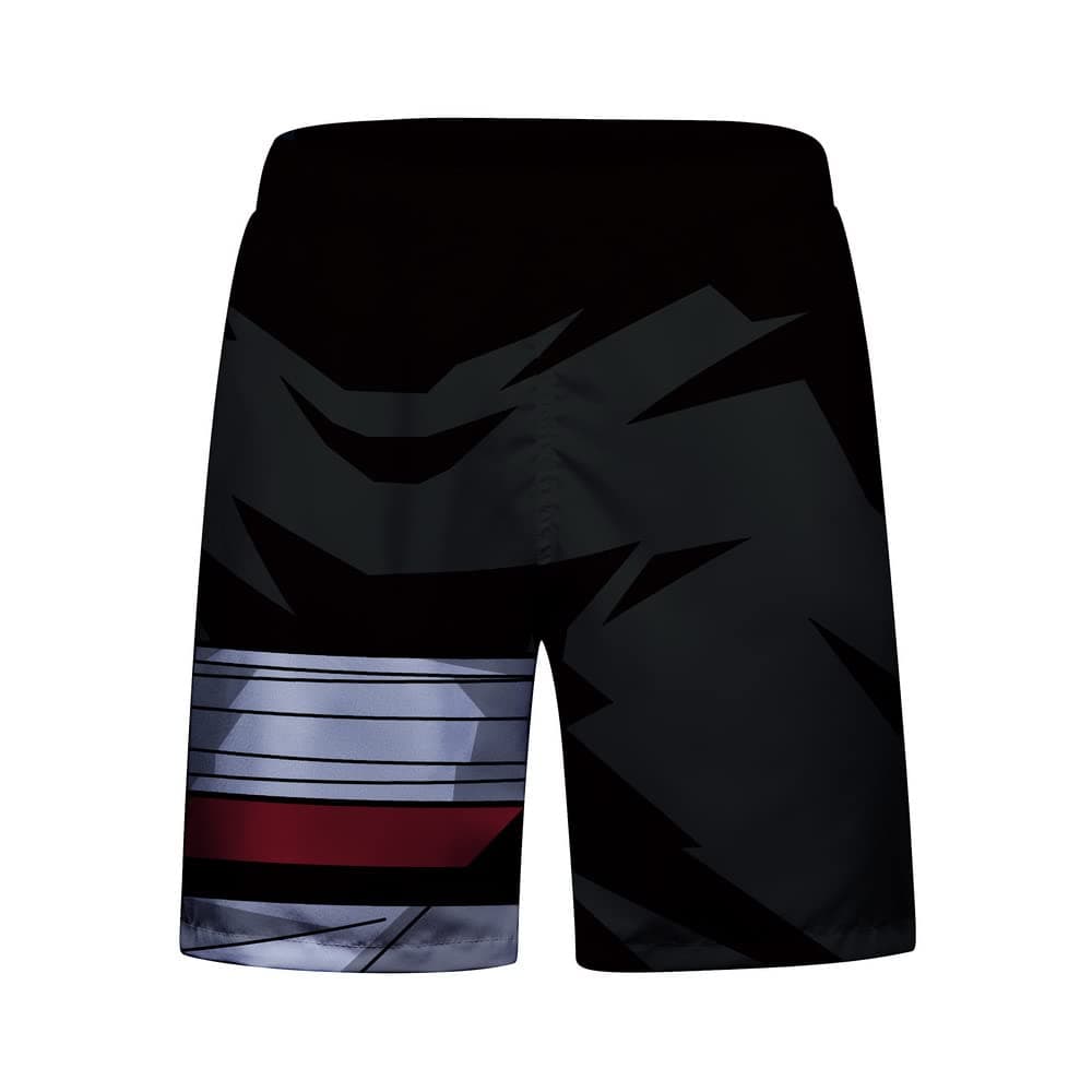 CosFitness NAR Training Shorts, Funny Anime Onyx Rock Lee Relaxed Fit Drawstring Athletic Short Pants for Men, Lite Series