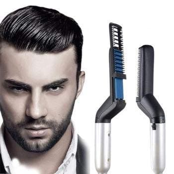 Ascetic Brothers Mens Hair and beard straightener Modelling comb Hair M styler Quick Hair style