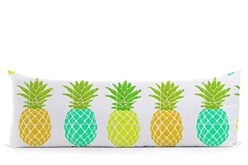 W1arorinced Five pineapples 20x54 Inch Pillowcase Long Body Pillow Cover Pregnancy Cotton Blend Protector Home Decorative Bed Pillow Cases