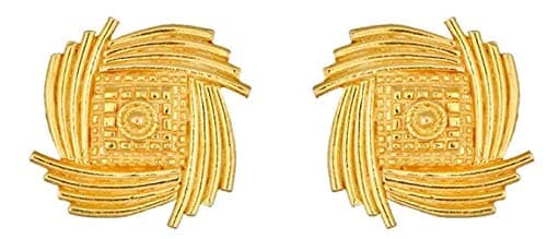 Satfale Jewellers Certified Beautiful Indian Solid 22K 916 Stamped Fine Gold Designer Earrings