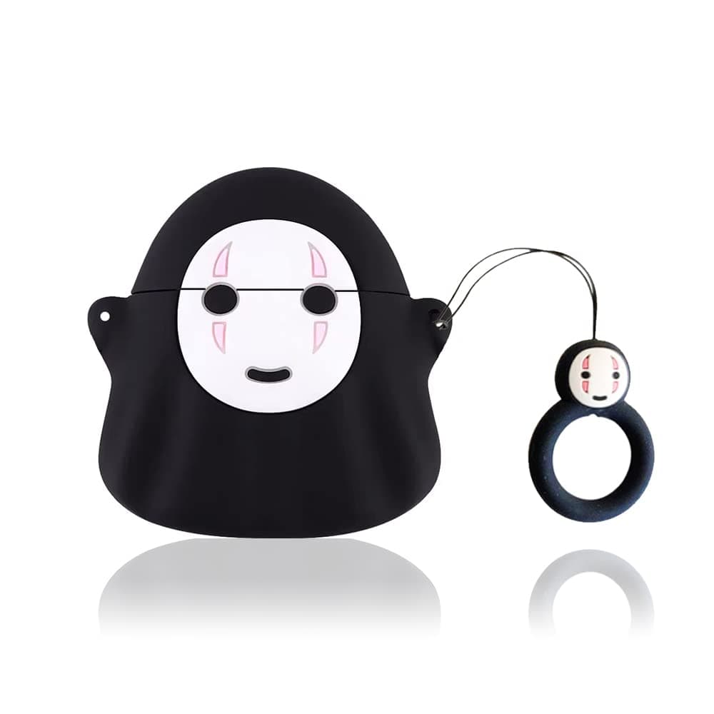 Cute Case Cover Compatible with AirPods Pro/Pro 2nd with Carabiner Keychain Hook,Funny Unique 3D Soft Silicone Shockproof Protective Skin Case Cover for Airpod Pro/Pro 2nd Case-No Face