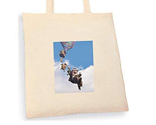 Up Tote bag. Beige cotton bag, Cotton Tote Bag, Can be used as a bag for life shopping bag, handbag, fashion bag, school bag, beach bag, shoulder bag.