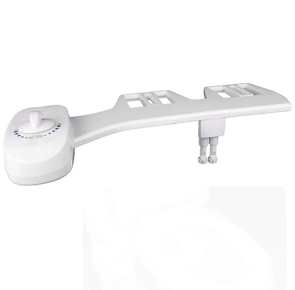 Unique WElinks ABS Non-Electric Bidet for Toilet, Self Cleaning Dual Nozzle Bidet Attachment Fresh Water Spray Bidet Mechanical Water Toilet Bidet Sprayer kit with Pressure Control, Easy to Install