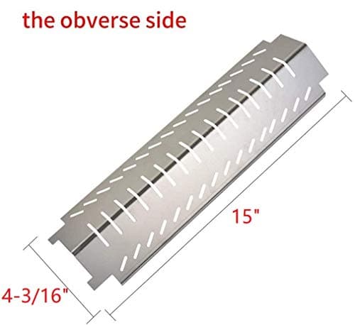 GASPRO 3-Pack Stainless Steel Heat Plate Shield Tent Deflector and Burner Cover Replacement for Centro, Charbroil, Costco, Thermos, Lowes Model Grills (15 x 4 3/16inch)