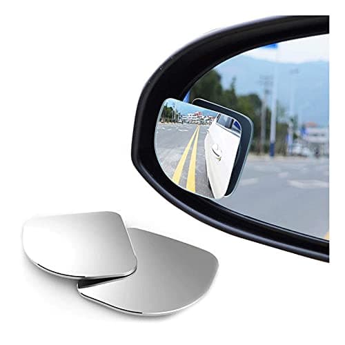 CARIZO 360 Degree Blind Spot Mirror Triangular Shape Convex Side Rear View Mirror Corner for Kia Sonet