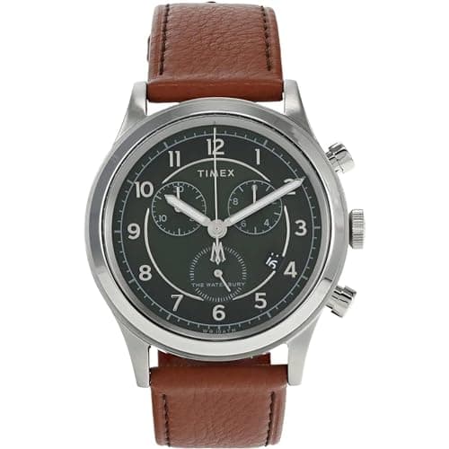 Timex 42 mm Waterbury Traditional Chronograph Stainless Steel Case
