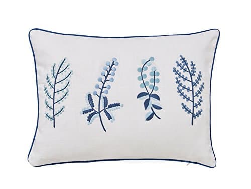 Paper Doves Cushion, Cotton Blend, Denim, 40 x 30 x 15 cm