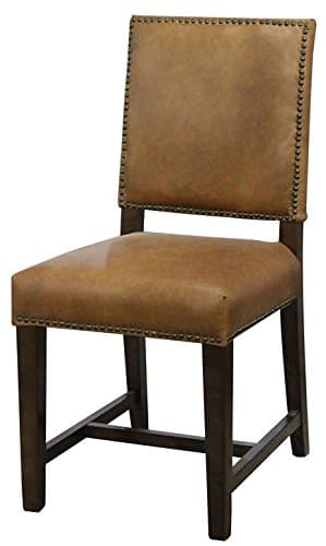 ARTeFAC R-4500D Top Grain Antique Brown Leather Dining Chair