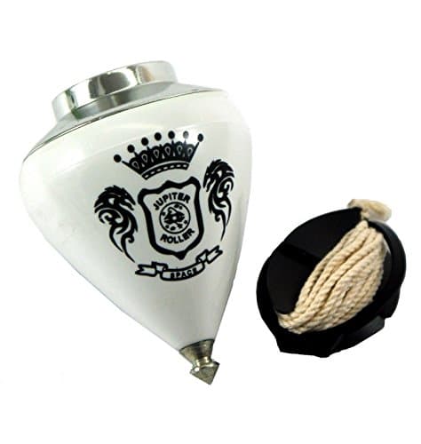 Spin Top Jupiter Roller - Bearing Tip SpinTop (Silver)
