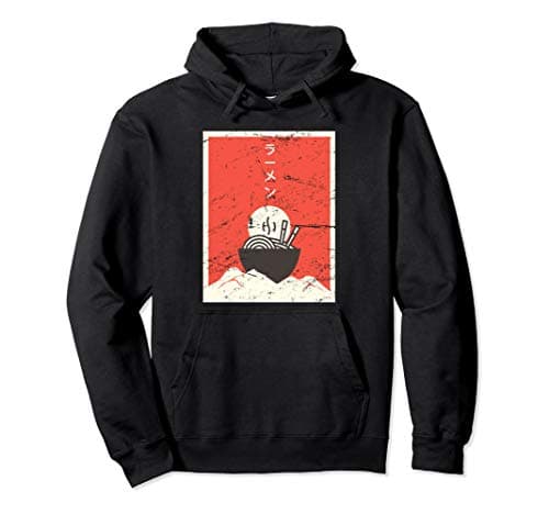 Anime Manga HoodiesVintage Japanese Ramen Anime Hoodie Pullover HoodieOEKO-TEX STANDARD 100