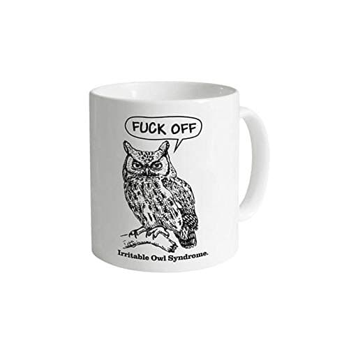 Generic Irritable Owl Syndrome - Funny Rude Gift Ceramic Coffee Mug 11oz White