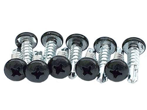 Brand Colored Self-Tapping Lacrosse Head Screws - 10 Pack in Black