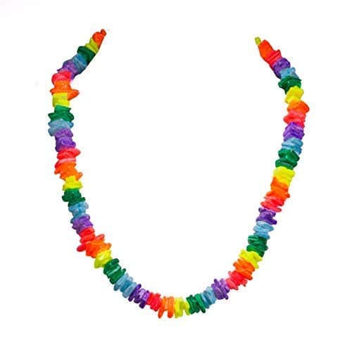 BlueRica Neon Multicolor Puka Chip Shells Necklace