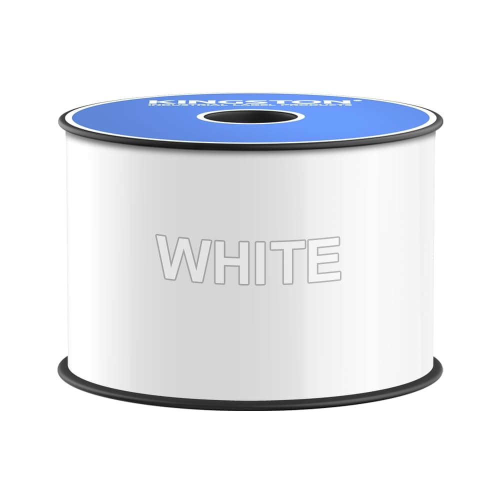 Premium Vinyl Label Tape, White, 3" x 150', Compatible with LabelTac Printers, DuraLabel, VnM SignMaker, SafetyPro, Viscom and Other Printers