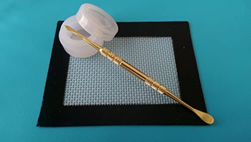 1 Non-Stick 5ml Silicone Container jar + 1 non stick Silicone Mat + 1 Wax carving Tool Kit