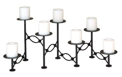 Woodeze Home Indoor Centerpiece Wedding Decorative Gift Chain Link Fireplace Candelabra by Woodeze