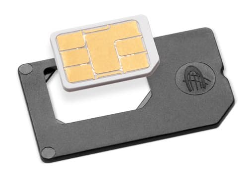 Sadapter SADAPTER4FFTO2FFBLK Nano SIM to Full SIM Card Adapter - Retail Packaging - Gray