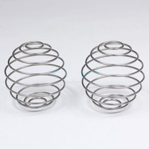2pcs Stainless Blender Mixing Ball Shaker Bottle Cup Wire Whisk Protein Mixer