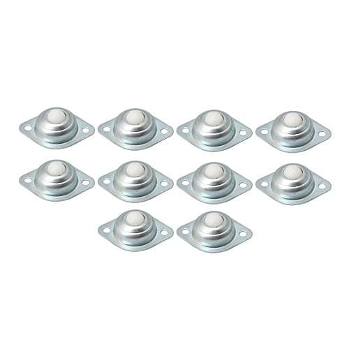 10 pcs Silver Nylon Ball Transfer Bearing Table Conveyor Roller Ball for Transmission Furniture Wheelchair CY-12A