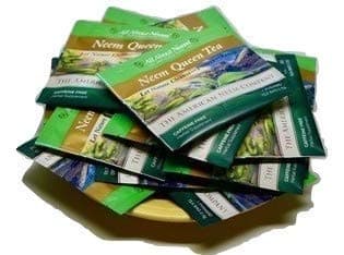 Neem Queen Pyramid Tea Bags - Wrapped for Travel (30 Count) Organic Premium Quality Caffeine Free - Made in America