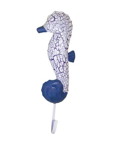 Cohasset 304SH 5-Piece Wooden Single Sea Horse Coat Hook, Assorted Finish