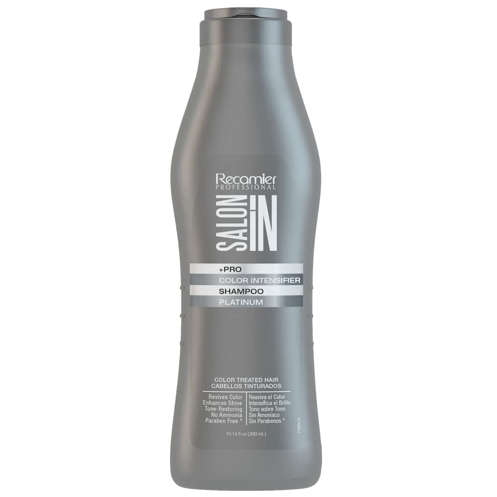 Salon In Recamier Platinum Color Intensifier Shampoo for Color-Treated Hair, Neutralizes Brassy Tones, 10.1 fl oz